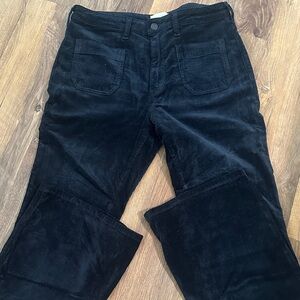 Pilcro from Anthropologie corduroy black boot cut pants. Size 30